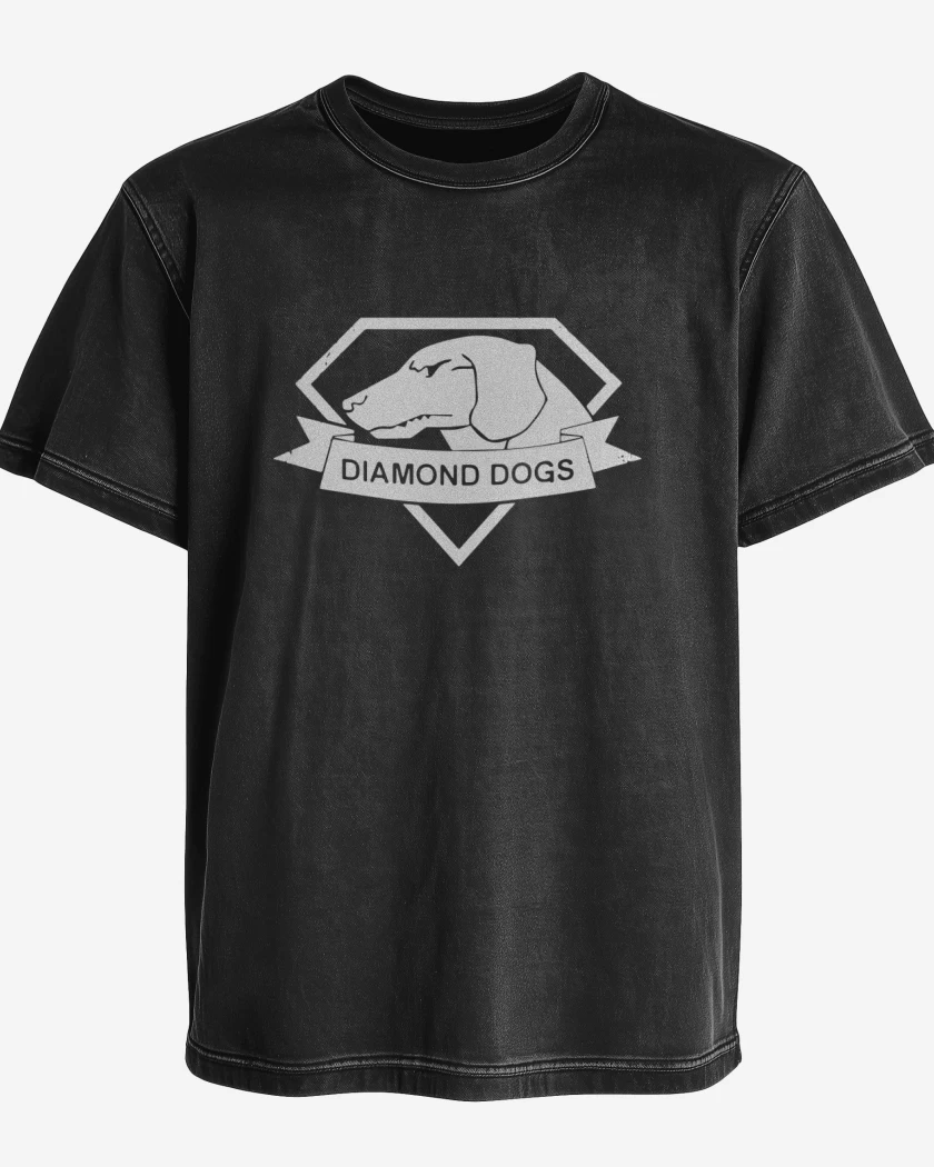Polera desgastada Negro de Diamond Dogs