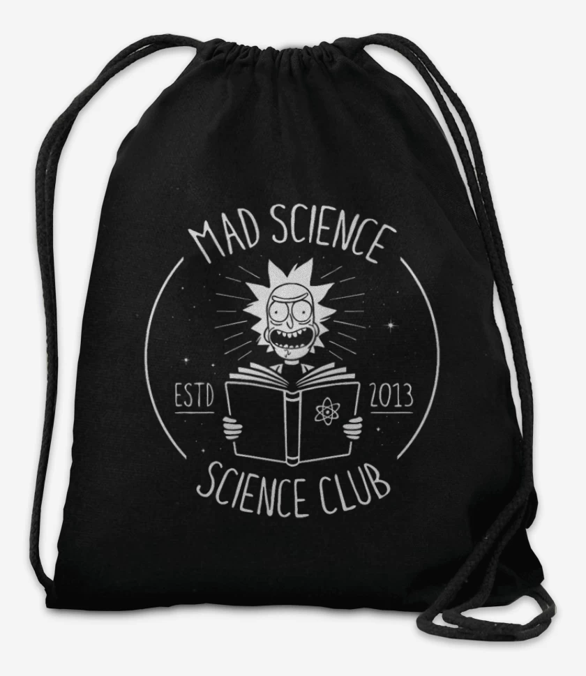 Mochila Negro de Club de ciencia
