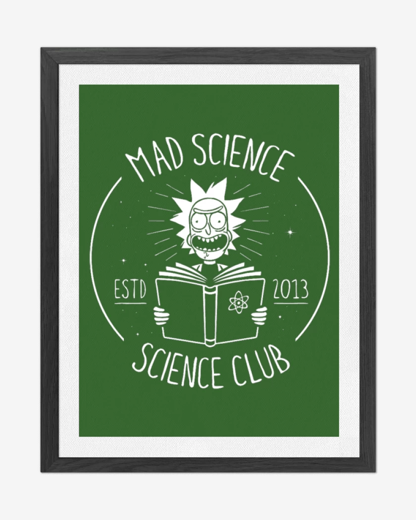 Cuadro decorativo Club de ciencia