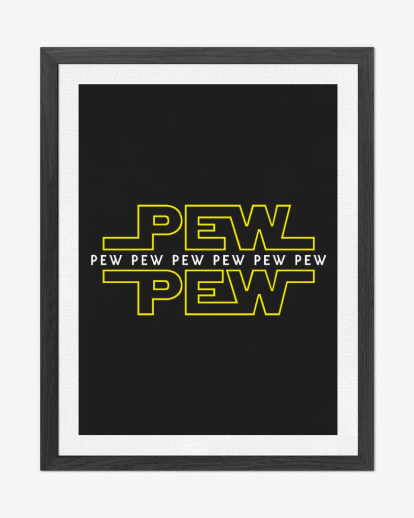 Cuadro decorativo Negro de Star pew