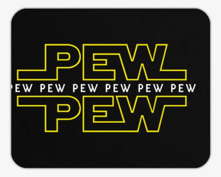 Mousepad Negro de Star pew