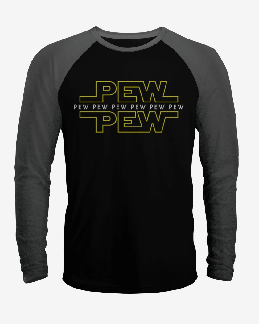 Polera Raglan Negro / Negro Heather de Star pew