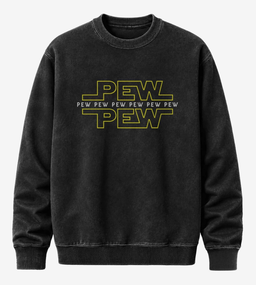 Poleron Polo Acid Wash Negro de Star pew
