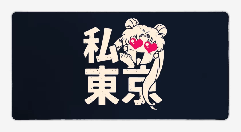 Mouse pad Gamer Azul Marino de Sailor moon II