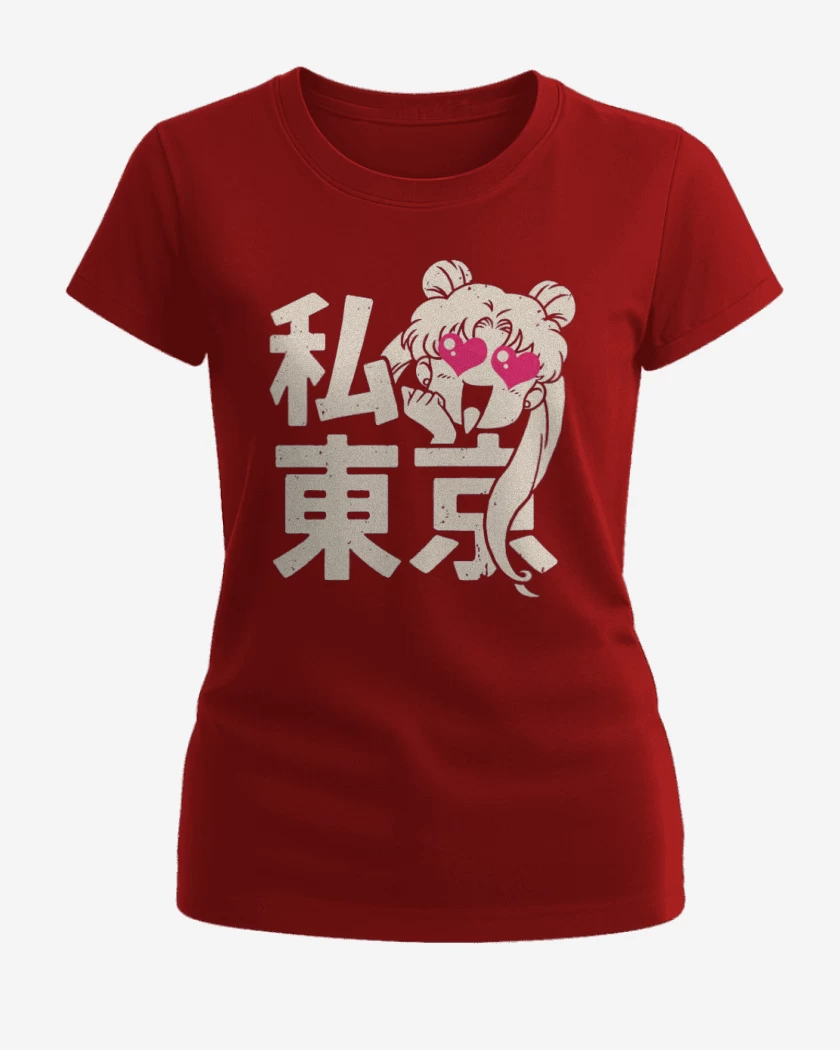 Polera de Mujer Rojo de Sailor moon II