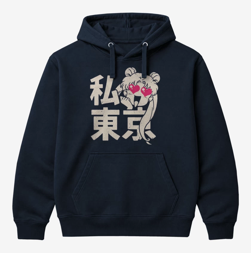 Polerón Canguro Azul Marino de Sailor moon II