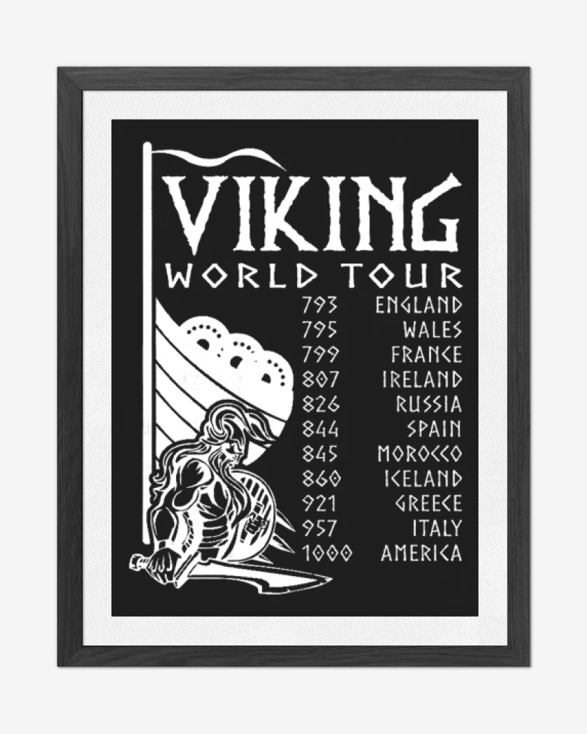 Cuadro decorativo Negro de Tour Vikingo