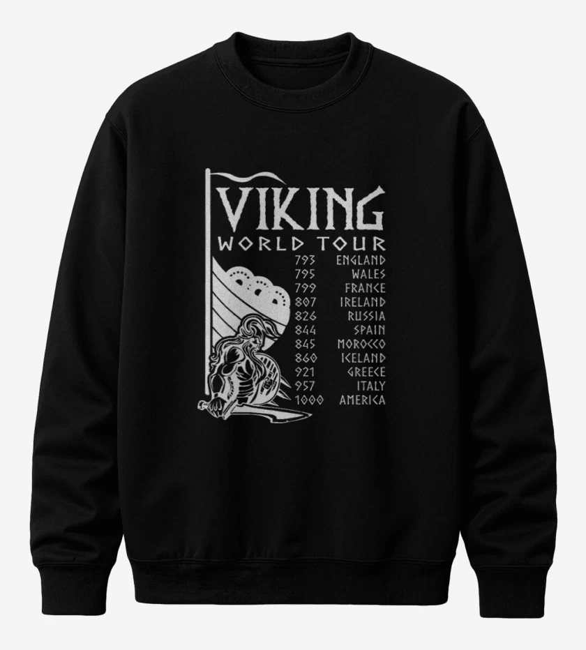 Poleron polo Negro de Tour Vikingo