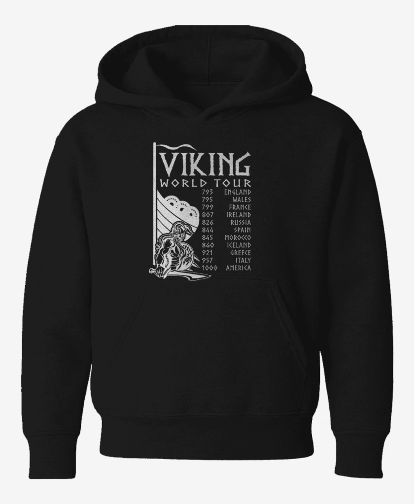 Poleron de niño Negro de Tour Vikingo