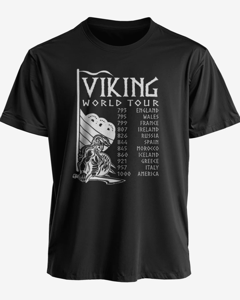 Polera premium Negro de Tour Vikingo
