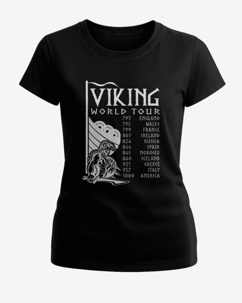 Polera de Mujer Negro de Tour Vikingo