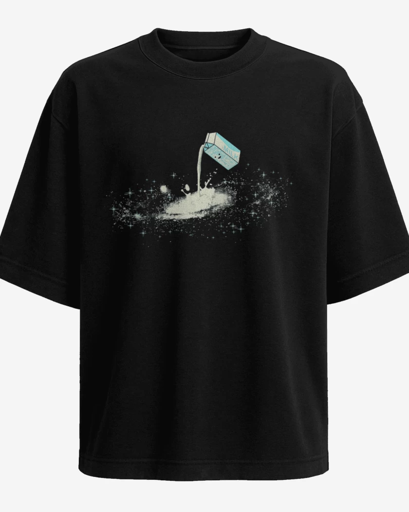 Polera Oversize Negro de Via lactea