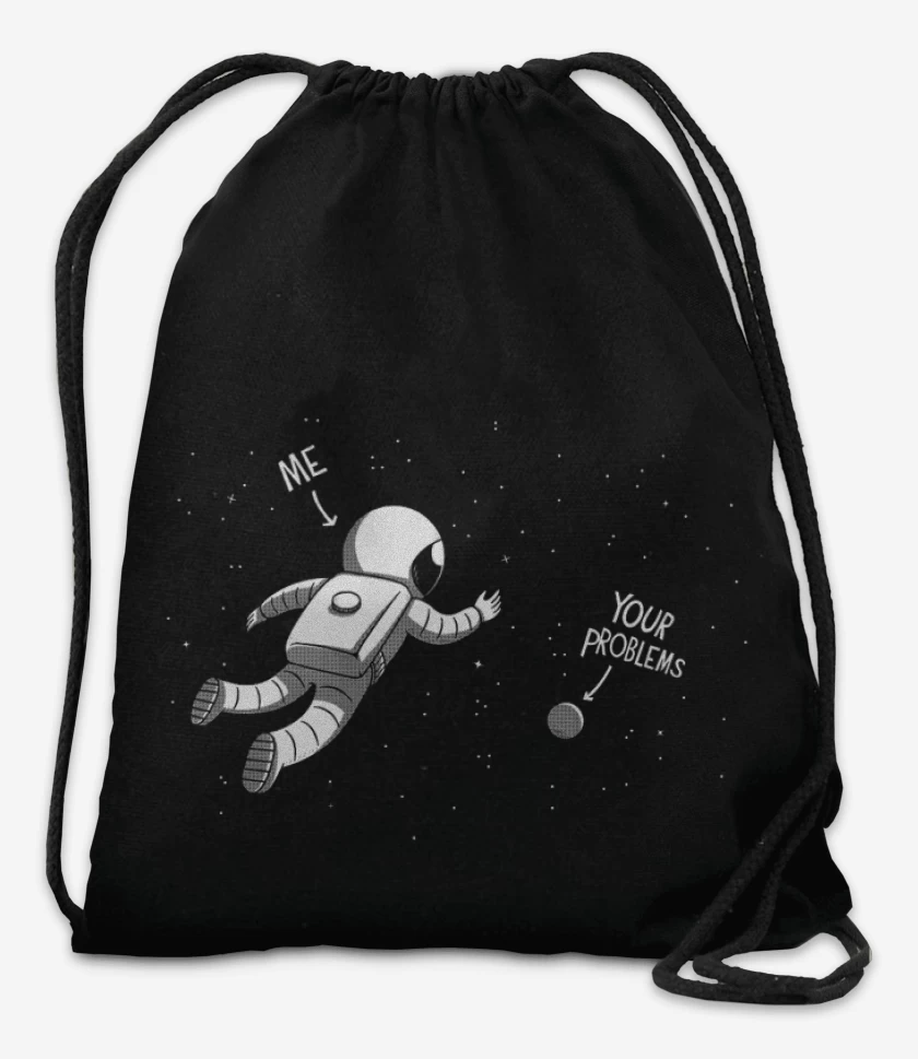 Mochila Negro de Tus problemas...