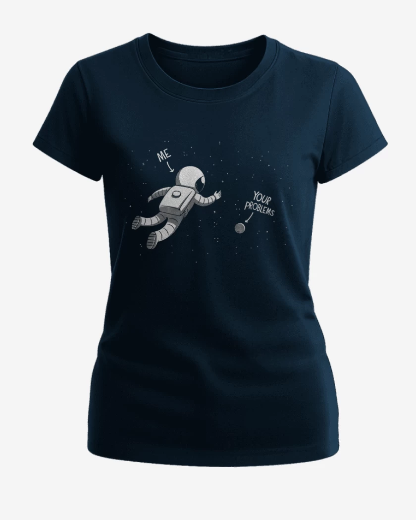 Polera de Mujer Azul Marino de Tus problemas...