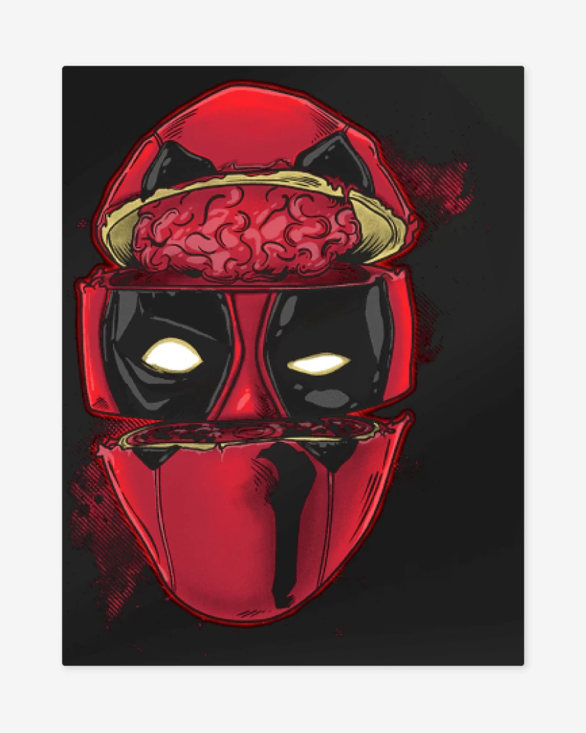 Print metalico Pozo de la muerte brain