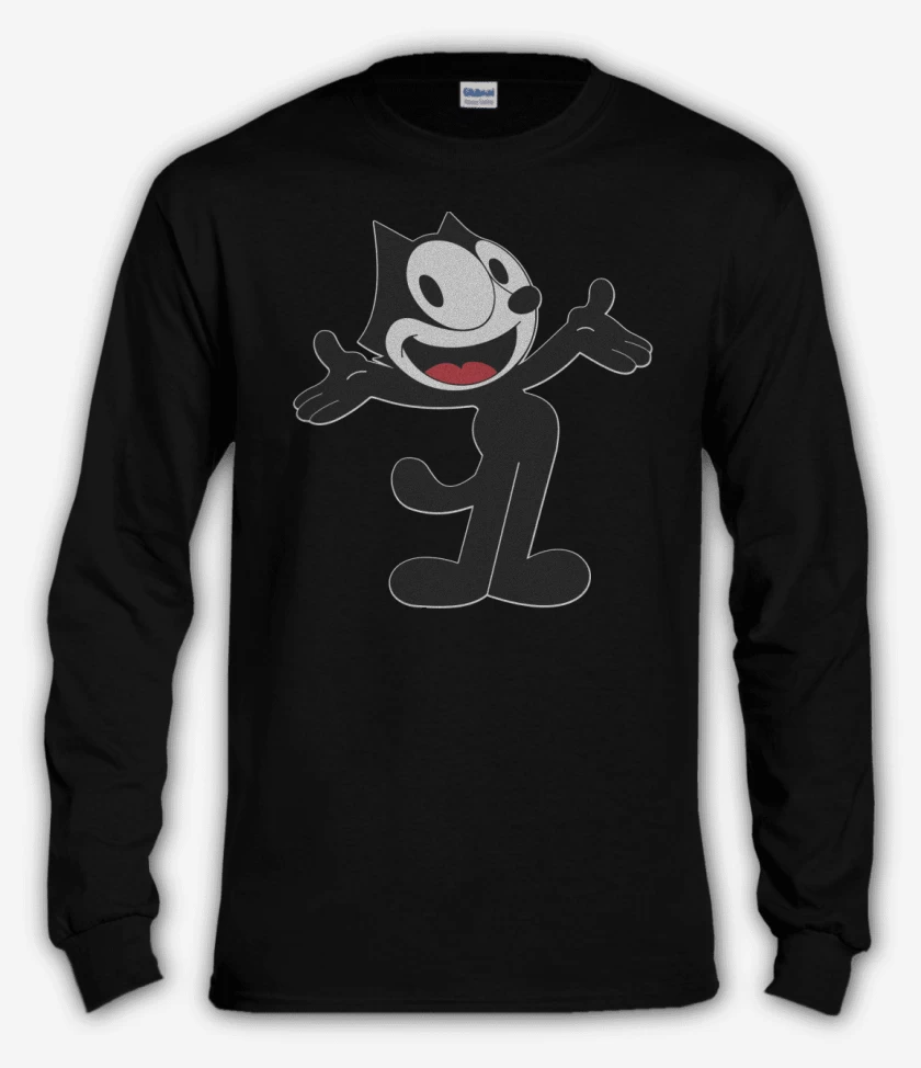 Polera manga larga Negro de Felix