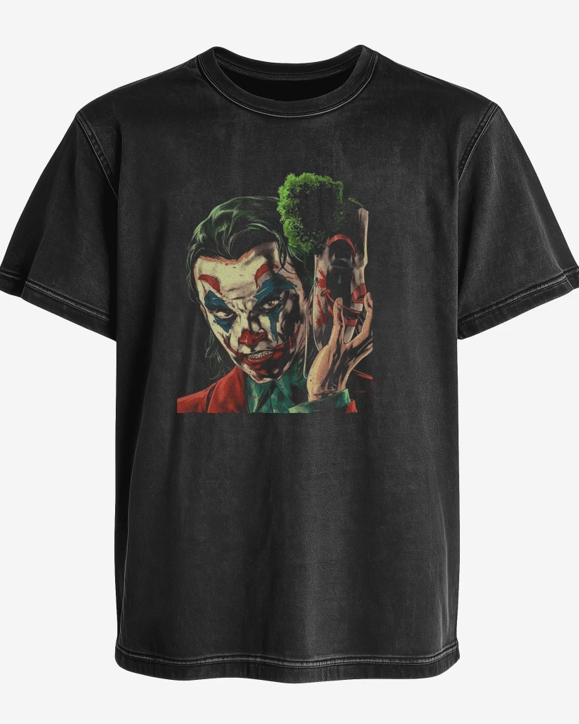 Polera desgastada Negro de JoaquinBromista