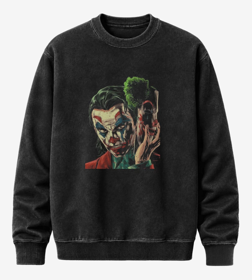 Poleron Polo Acid Wash Negro de JoaquinBromista