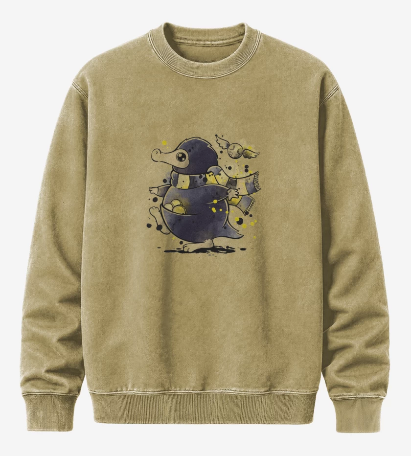 Poleron Polo Acid Wash Beige de Nefflir animales fantasticos 