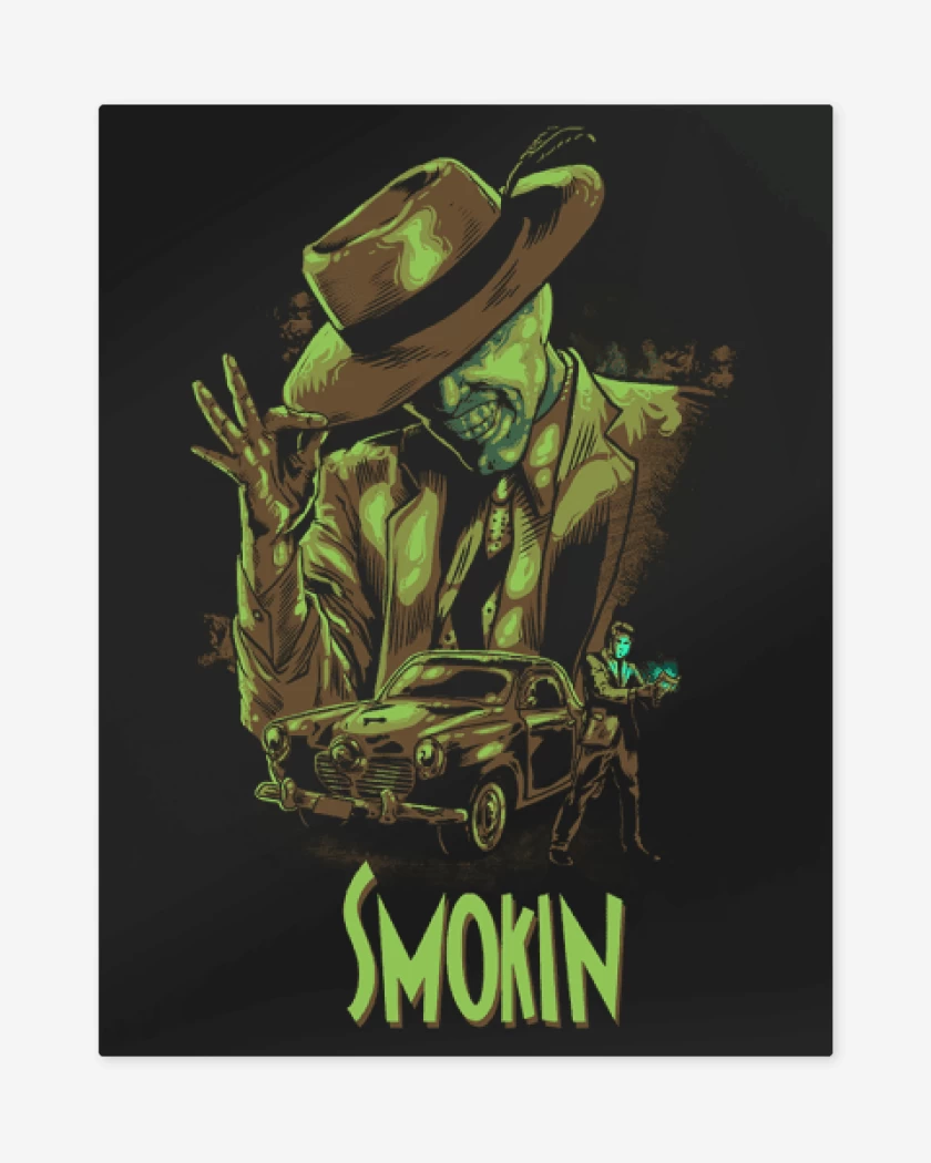Print metalico Negro de The mask 