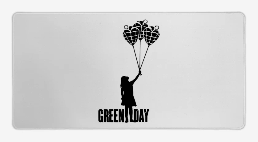 Mouse pad Gamer Blanco de Green day