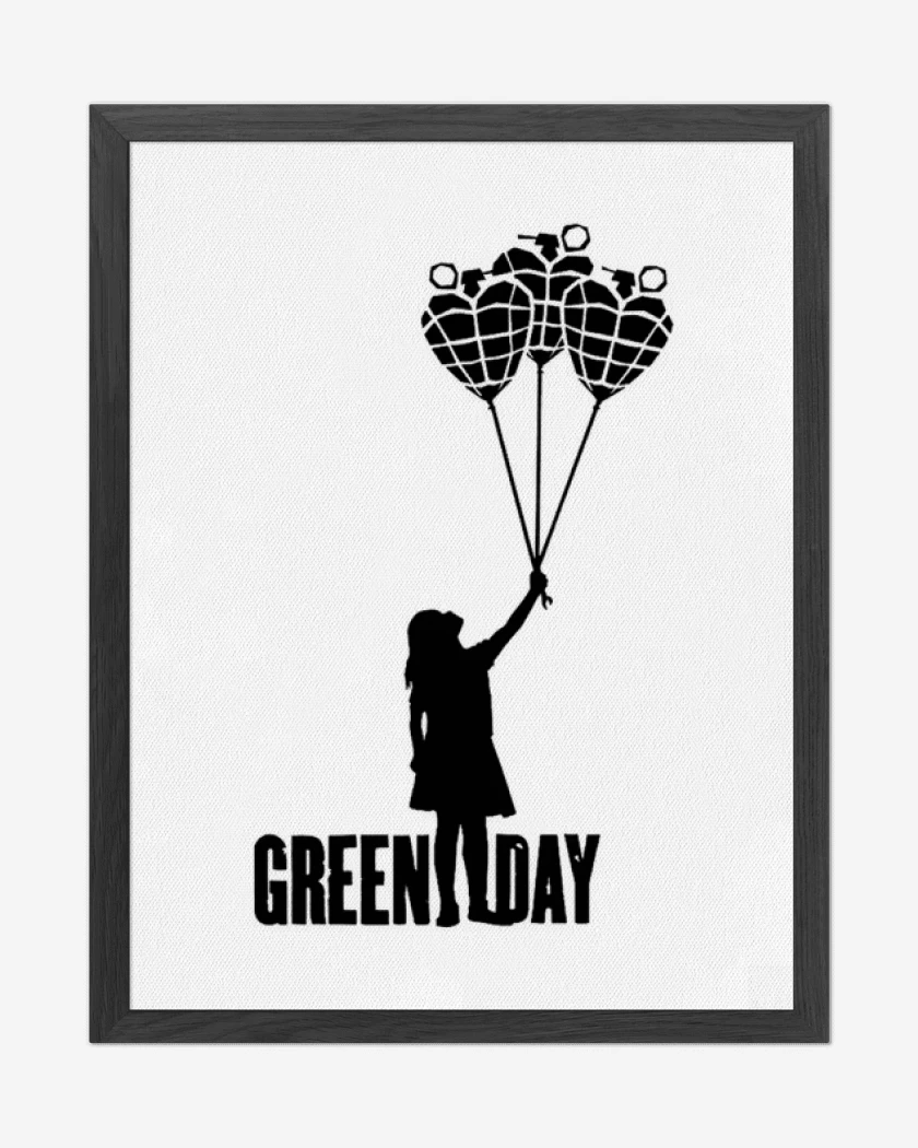 Cuadro decorativo Blanco de Green day