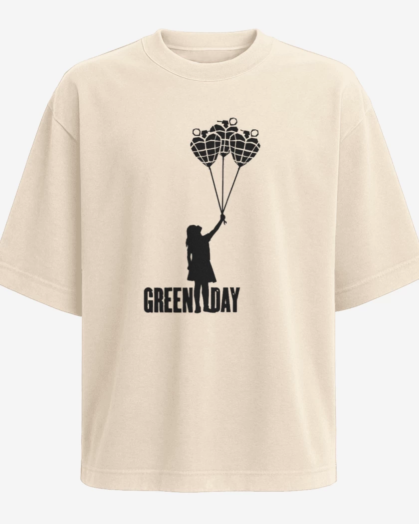 Polera Oversize Green day
