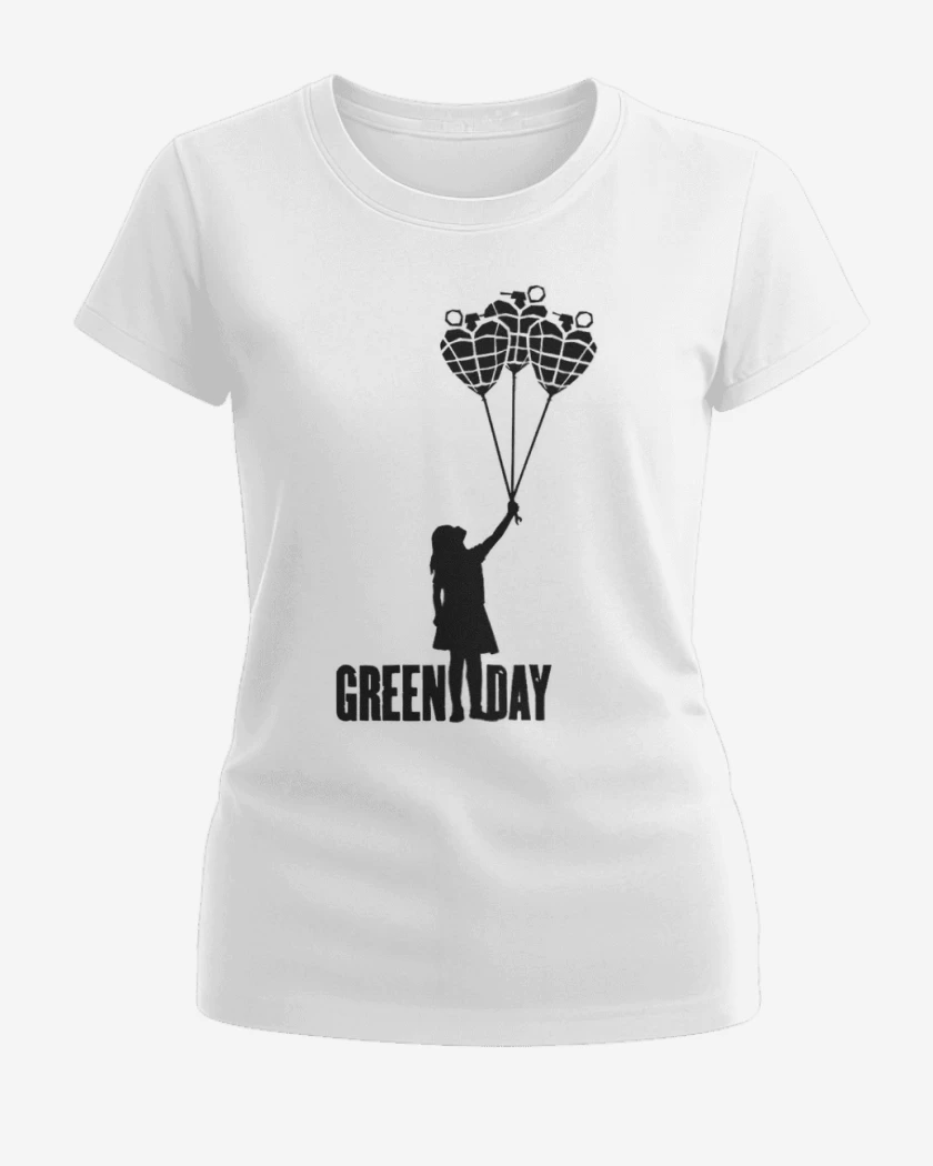 Polera de Mujer Blanco de Green day