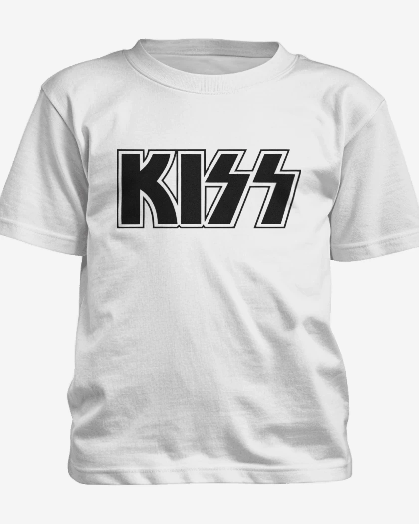 Polera de niño Blanco de Kiss logo