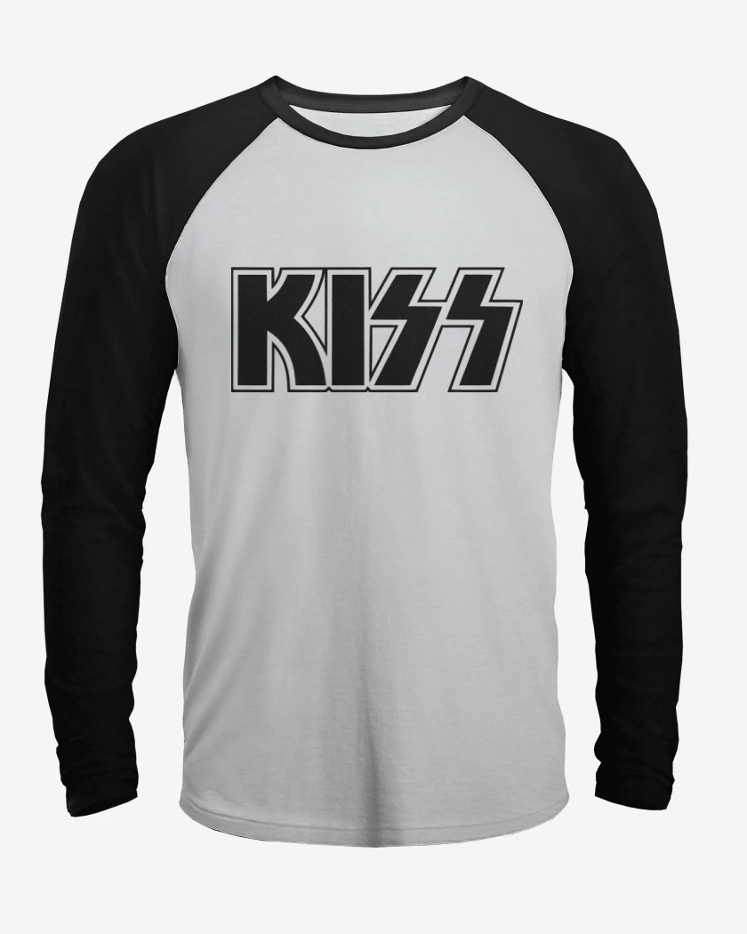 Polera Raglan Kiss logo