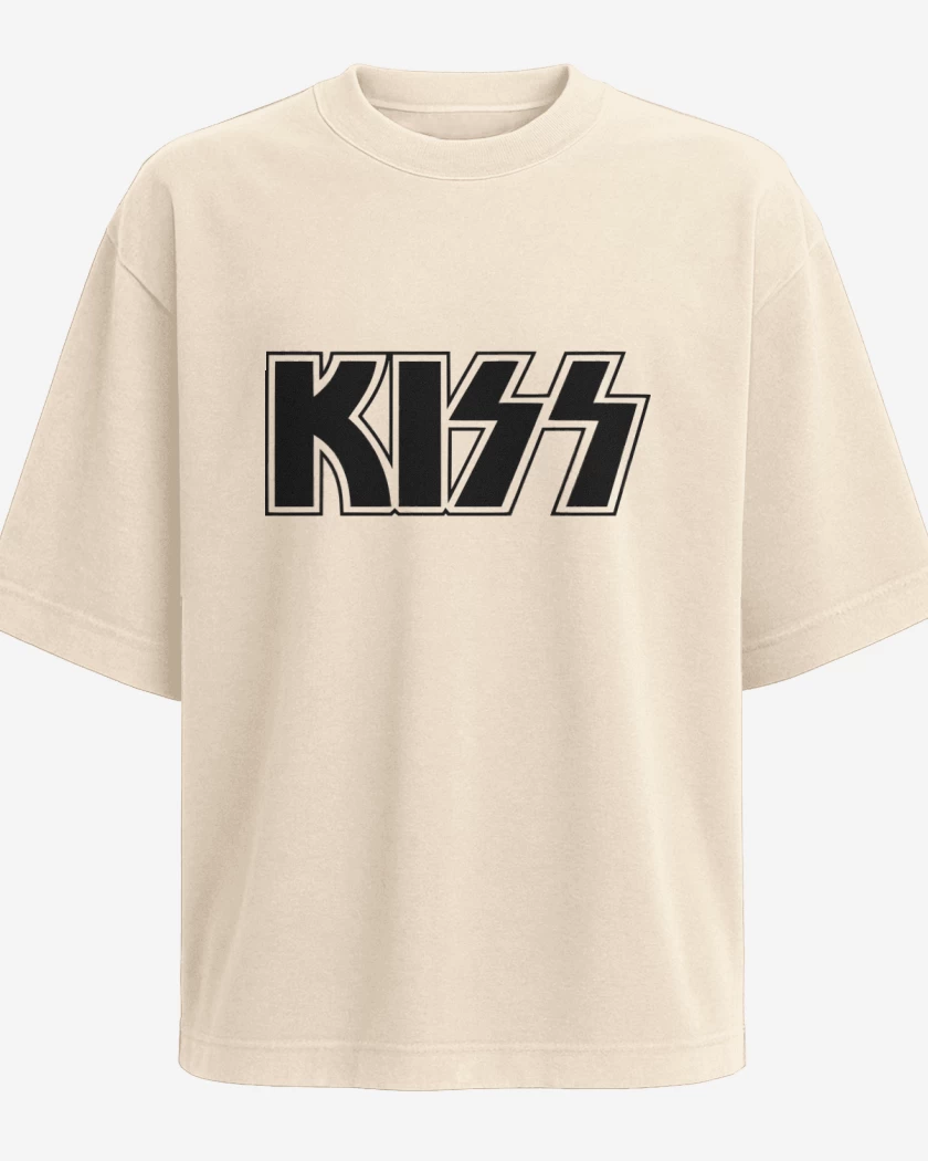 Polera Oversize Kiss logo