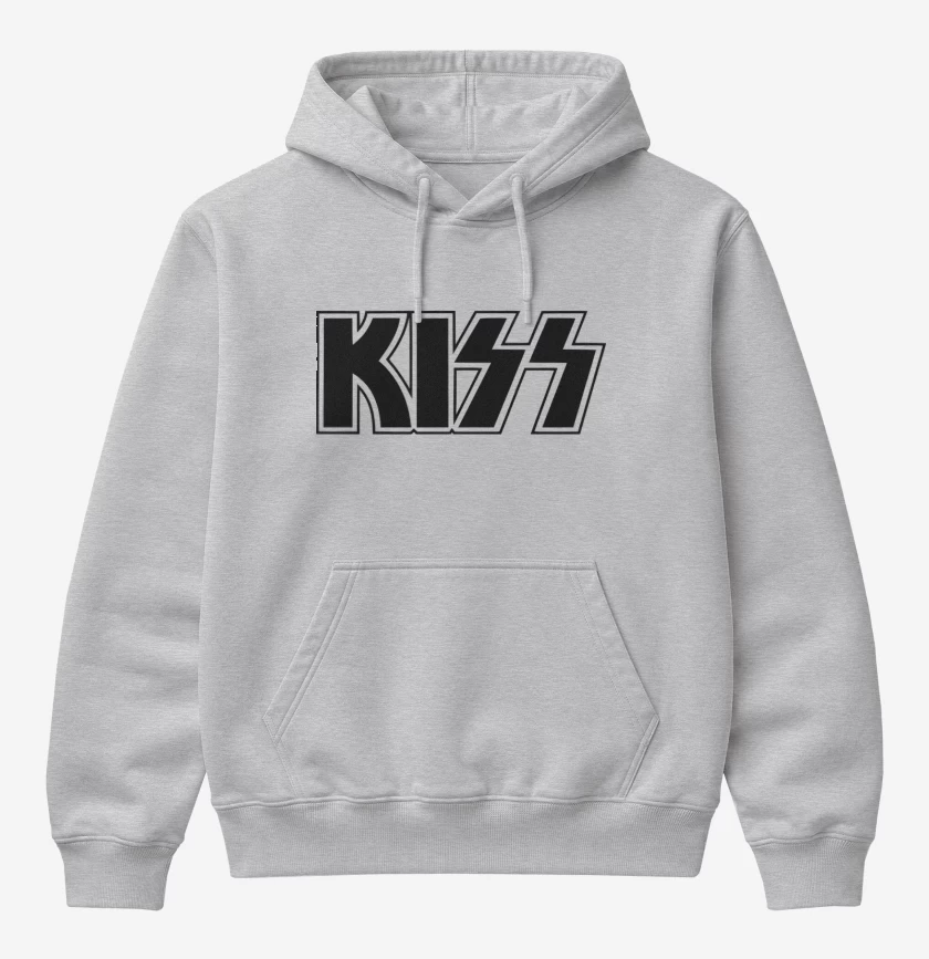 Poleron Canguro básico Kiss logo