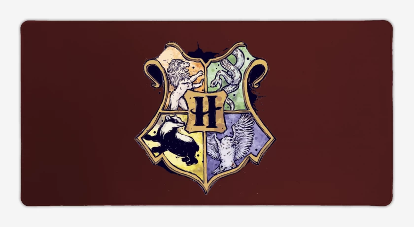 Mouse pad Gamer Burdeo de Escudo Hogwarts