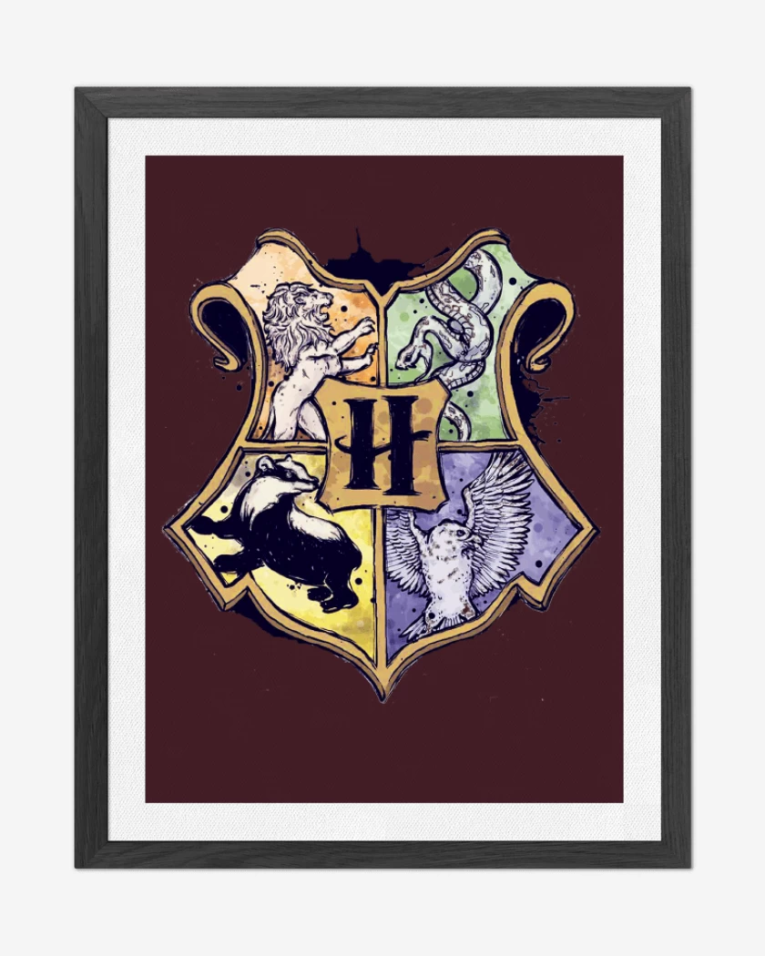 Cuadro decorativo Escudo Hogwarts