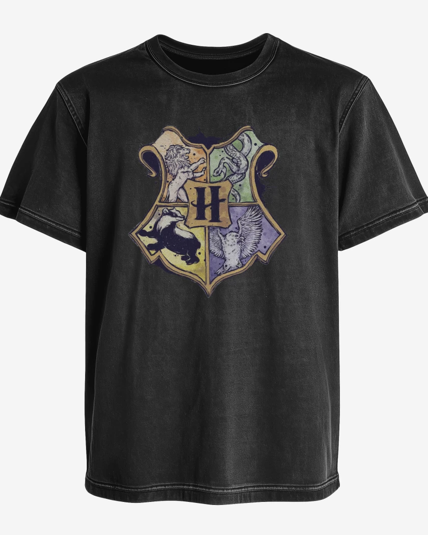 Polera desgastada Escudo Hogwarts