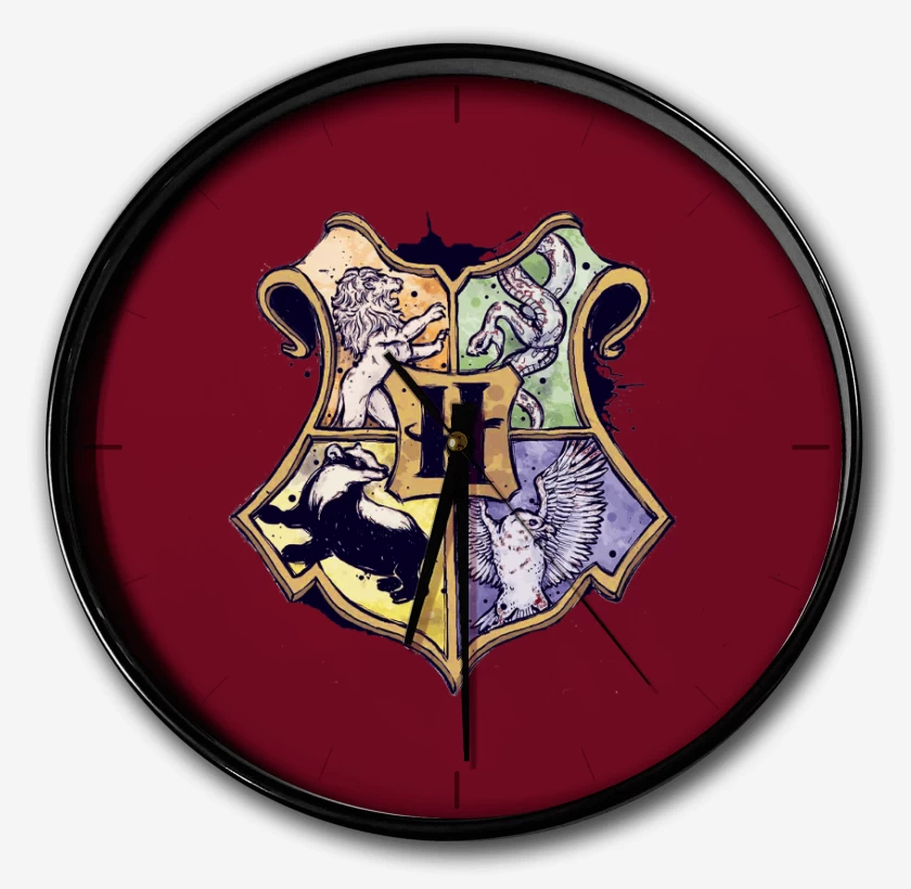 Reloj Burdeo de Escudo Hogwarts