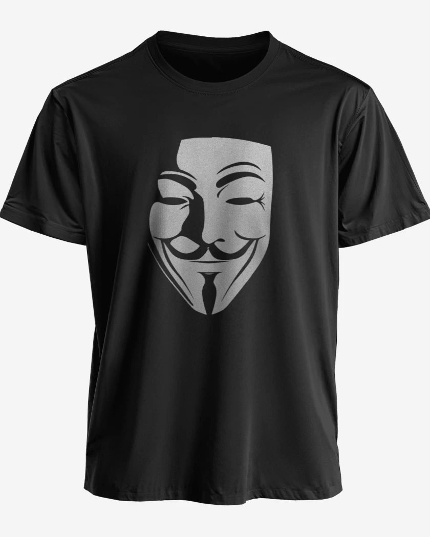 Polera Negro de V for Vendetta / Anonymous