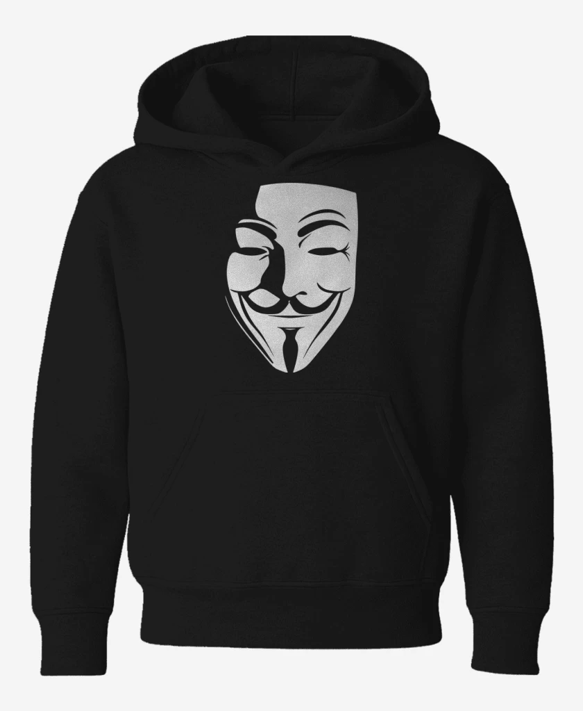 Poleron de niño Negro de V for Vendetta / Anonymous