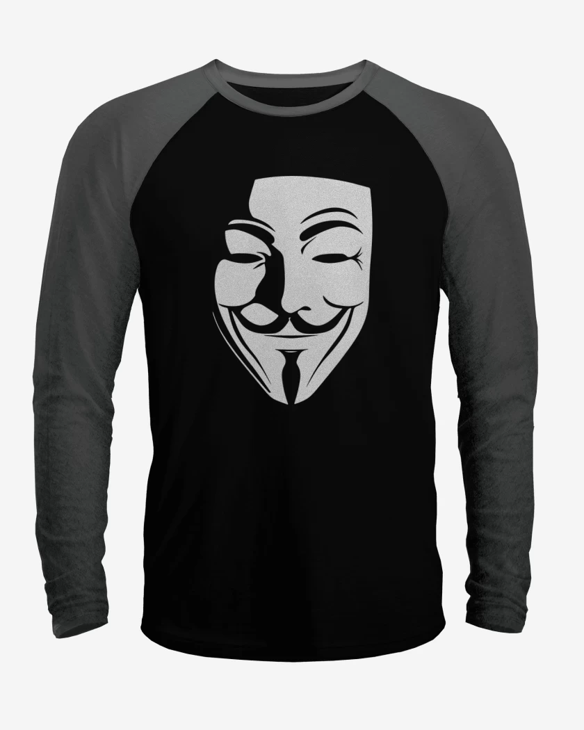 Polera Raglan V for Vendetta / Anonymous