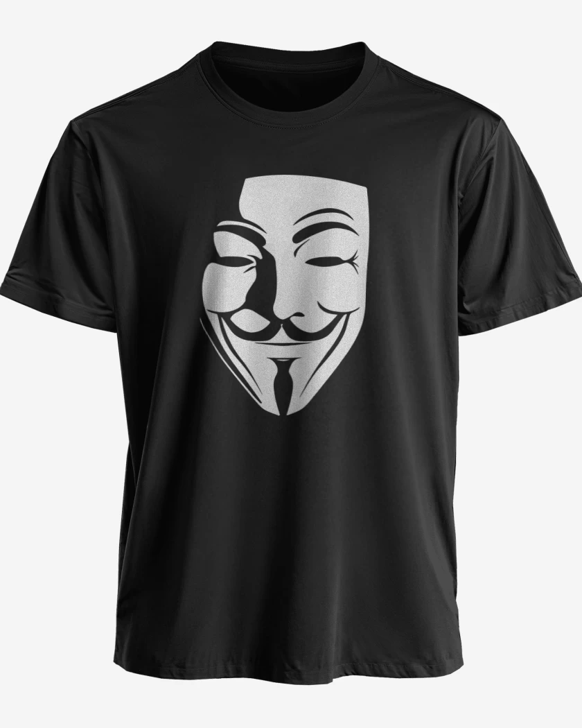 Polera premium Negro de V for Vendetta / Anonymous