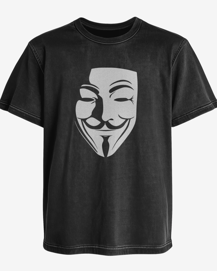 Polera desgastada V for Vendetta / Anonymous