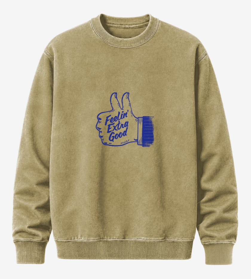 Poleron Polo Acid Wash Beige de Feelin extra Good