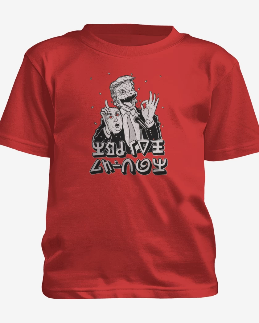 Polera de niño Rojo de Trump Reptiliano