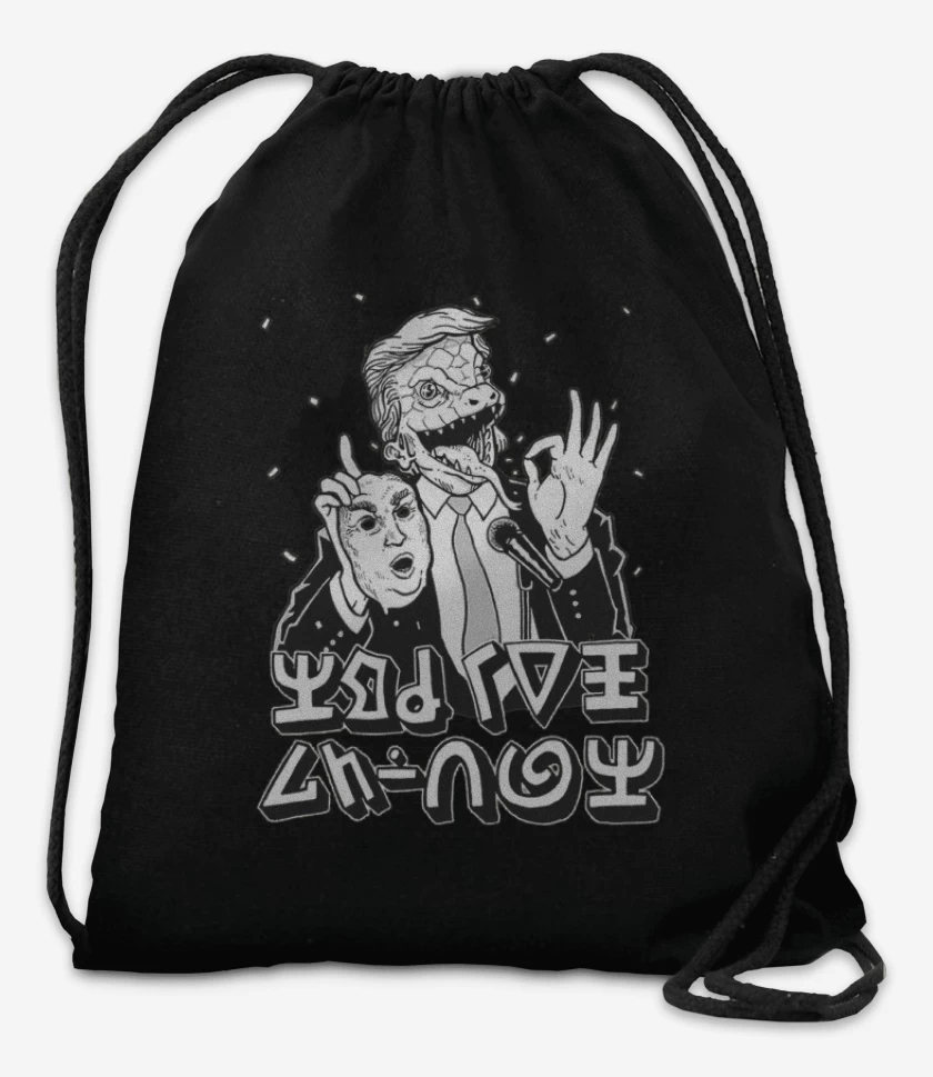 Mochila Negro de Trump Reptiliano