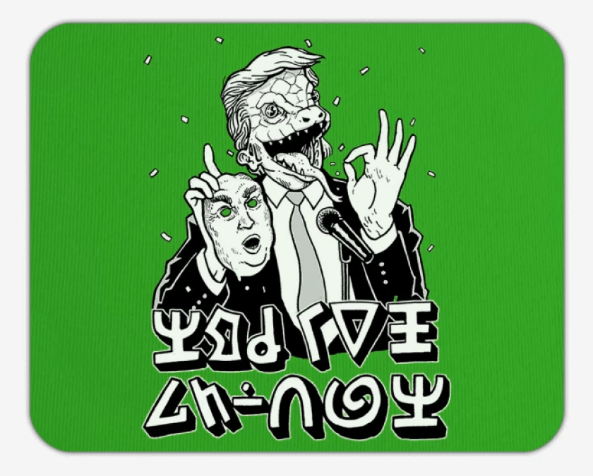 Mousepad Verde jade de Trump Reptiliano