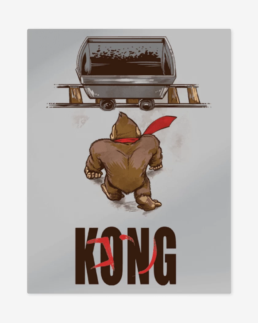 Print metalico Gris Melange de Kong akira