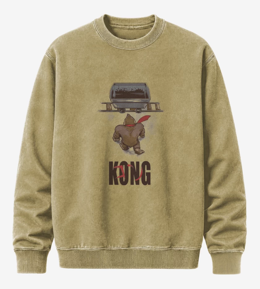 Poleron Polo Acid Wash Beige de Kong akira