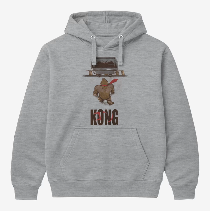 Polerón Canguro Gris Melange de Kong akira