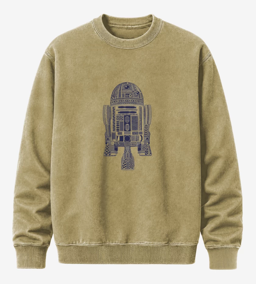 Poleron Polo Acid Wash Beige de R2-D2