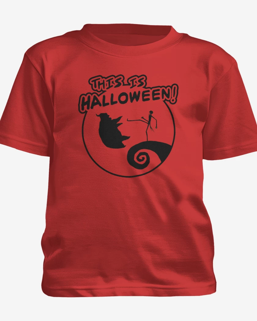 Polera de niño Rojo de This is halloween
